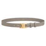 CELINE MEDIUM TRIOMPHE BELT IN TAURILLON LEATHER PEBBLE