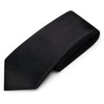 TOM FORD SOLID TWILL TIE BLACK