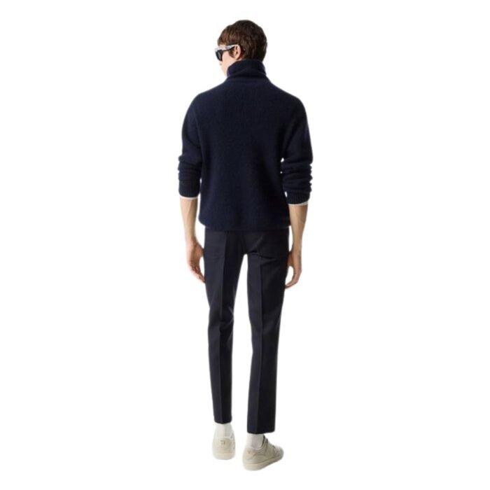 TOM FORD WOOL BLEND TWILL JEAN NAVY