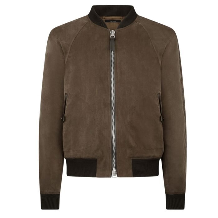 TOM FORD FLUID GABARDINE BOMBER BONE