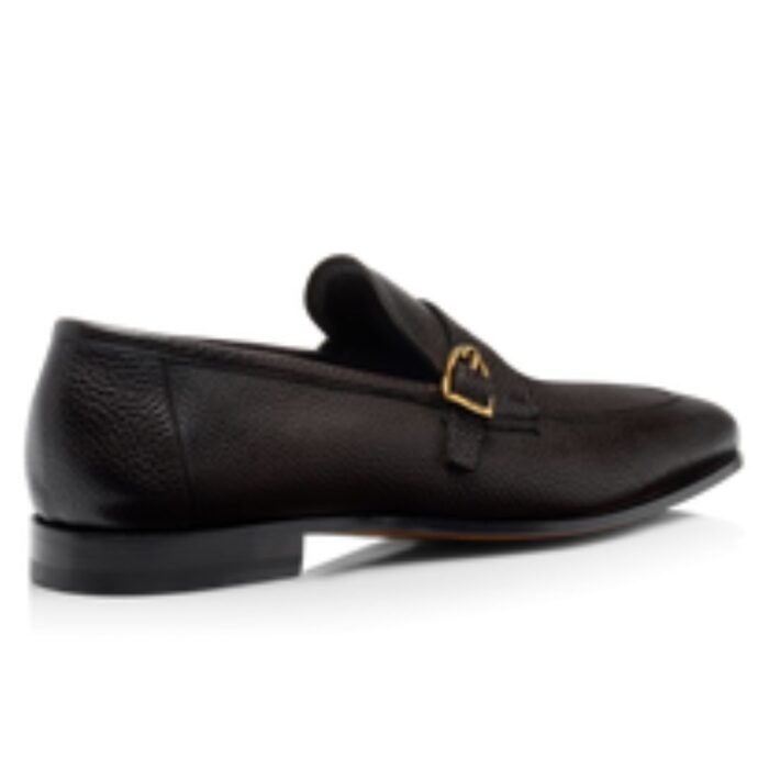TOM FORD GRAIN DOVER BUCKLE LOAFER ESPRESSO