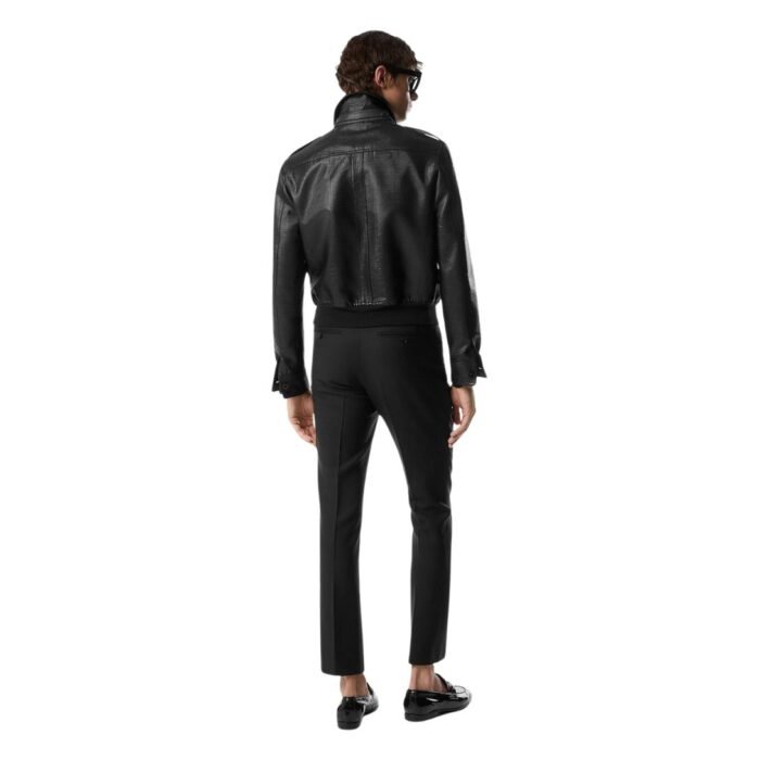 TOM FORD LUREX BASKET WEAVE BATTLE JACKET