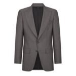 TOM FORD YARN DYED MIKADO ATTICUS JACKET GREY
