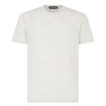 TOM FORD COTTON BLEND MELANGE CREW NECK T SHIRT BLACK