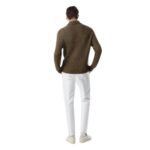 TOM FORD SILK MERINO SHAWL COLLAR CARDIGAN MILITARY