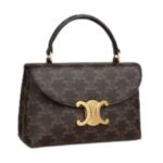 CELINE SMALL TEEN NINO BAG IN TRIOMPHE CANVAS