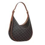 CELINE MEDIUM HELOÏSE BAG CUIR TRIOMPHE IN CANVAS AND CALFSKIN