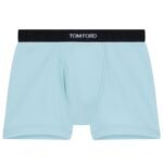 TOM FORD COTTON BOXER BRIEFS ARCTIC BLUE