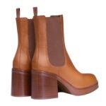CELINE TESS CHELSEA BOOT IN CALFSKIN HAVANA
