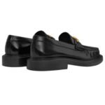 CELINE UNIVERSITÉ TRIOMPHE CHAIN LOAFFER IN POLISHED BULL BLACK
