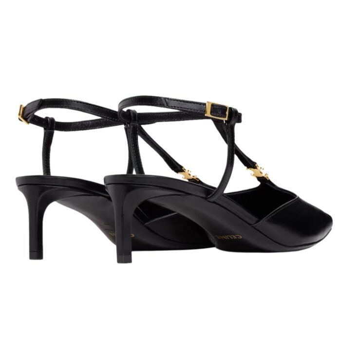 CELINE KITTEN T BAR STRAP PUMP IN CALFSKIN