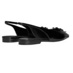 CELINE ALMA TRIOMPHE FLAT SLINGBACK IN GLOSSY CALFSKIN