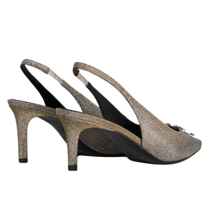 CELINE ALMA TRIOMPHE SLINGBACK IN IRIDESCENT FABRIC