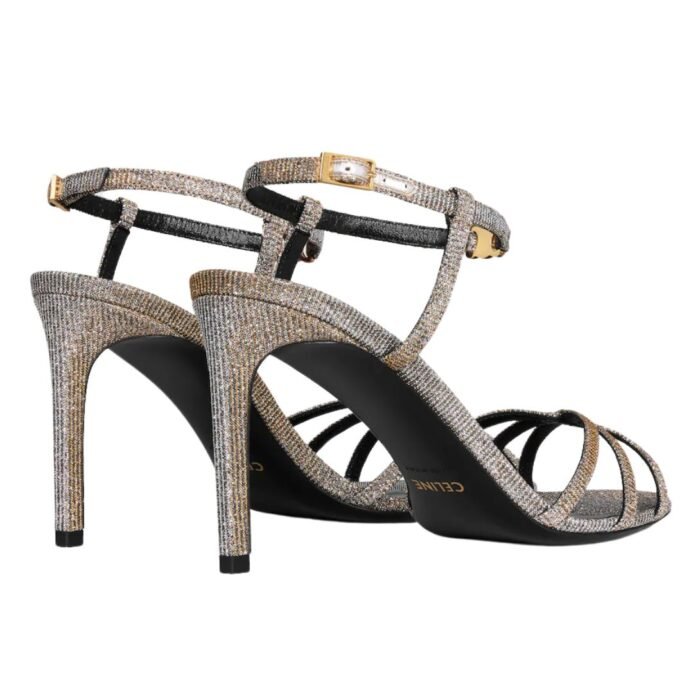 CELINE SOIR SANDAL IN IRIDESCENT FABRIC