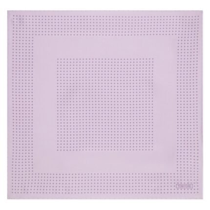 TOM FORD FRAMED POLKA DOT POCKET SQUARE LILAC