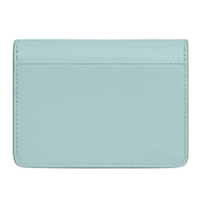 CELINE CARD HOLDER WITH FLAP TRIOMPHE IN SHINY CALFSKIN POOL