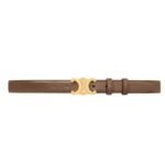 CELINE MEDIUM TRIOMPHE BELT IN TAURILLON LEATHER BLACK