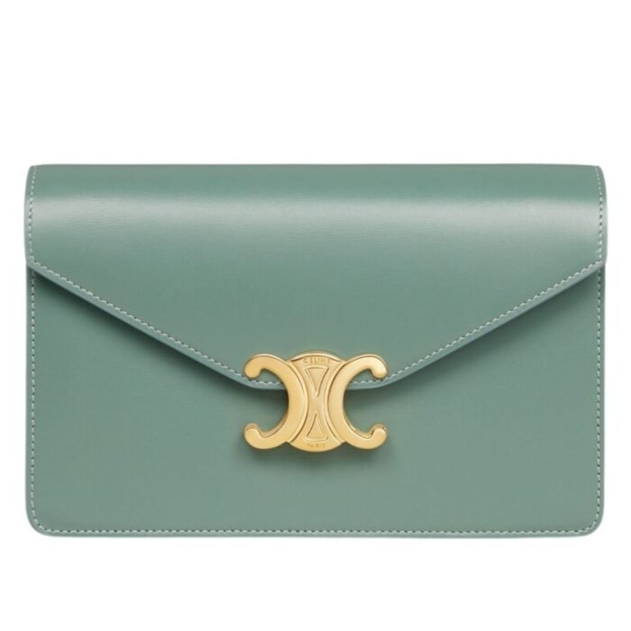 CELINE WALLET ON CHAIN MARGO IN SHINY CALFSKIN RICE