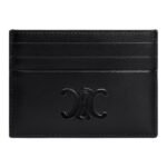 CELINE CARD HOLDER TRIOMPHE IN SHINY CALFSKIN ICE BLUE