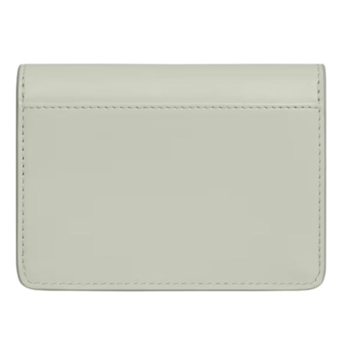 CELINE CARD HOLDER WITH FLAP TRIOMPHE IN SHINY CALFSKIN LIGHT CLAY