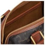 CELINE SMALL BOSTON IN TRIOMPHE CANVAS AND CALFSKIN