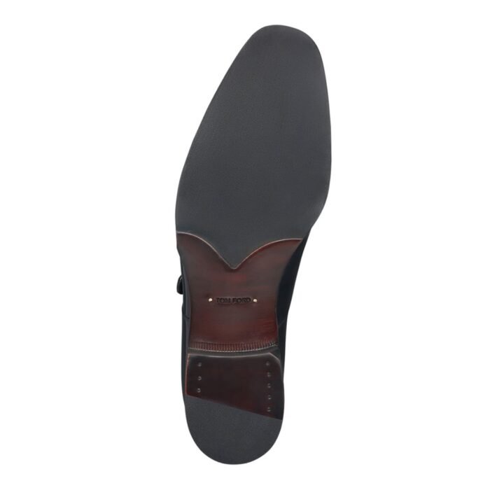 TOM FORD BURNISHED LEATHER TUDOR SINGLE MONK STRAP