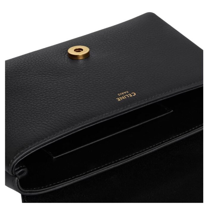 CELINE MINI VICTOIRE IN SUPPLE GRAINED CALFSKIN BLACK