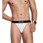 TOM FORD COTTON JOCK STRAP WHITE