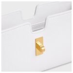 CELINE 16 STRAP POCHETTE IN SUPPLE GRAINED CALFSKIN WHITE