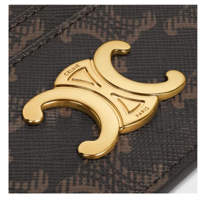 CELINE CARD HOLDER TRIOMPHE IN TRIOMPHE CANVAS