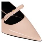 CELINE SUZY POINTY TOE BALLERINA IN PATENT CALFSKIN BLUSH