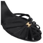 CELINE TRIOMPHE SANDAL IN LAMBSKIN BLACK