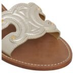 CELINE TRIOMPHE MULE IN METALIZED CALFSKIN