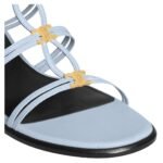 CELINE CLEMENCE MULTI TRIOMPHE SANDAL IN LAMBSKIN GLACIER