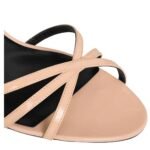 CELINE SOIR SANDAL IN PATENT CALFSKIN BEIGE ROSE