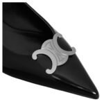 CELINE ALMA TRIOMPHE FLAT SLINGBACK IN GLOSSY CALFSKIN