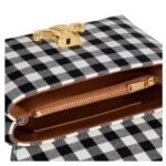 CELINE TEEN NINO BAG IN VICHY TEXTILE AND CALFSKIN