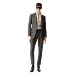 TOM FORD YARN DYED MIKADO ATTICUS JACKET GREY