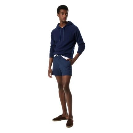 TOM FORD SEAMLESS CASHMERE HOODIE SPACE BLUE