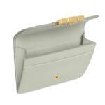 CELINE CARD HOLDER WITH FLAP TRIOMPHE IN SHINY CALFSKIN LIGHT CLAY