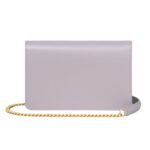 CELINE WALLET ON CHAIN MARGO IN SHINY CALFSKIN LIGHT LILAC