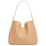 CELINE MEDIUM CAMILLE 16 SOFT BAG IN SMOOTH CALFSKIN LIGHT SAND