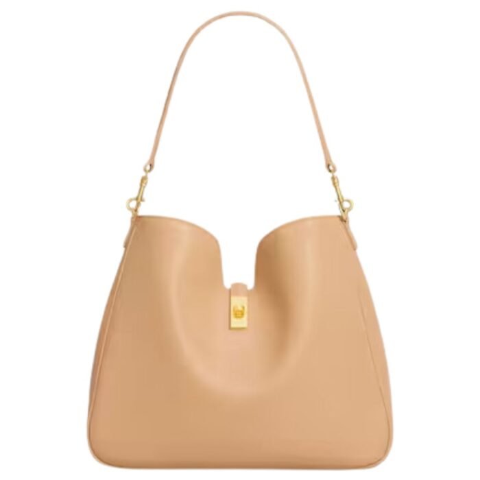 CELINE MEDIUM CAMILLE 16 SOFT BAG IN SMOOTH CALFSKIN LIGHT SAND