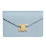 CELINE WALLET ON CHAIN MARGO IN SHINY CALFSKIN RICE