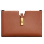 CELINE 16 STRAP POCHETTE IN SUPPLE GRAINED CALFSKIN WHITE