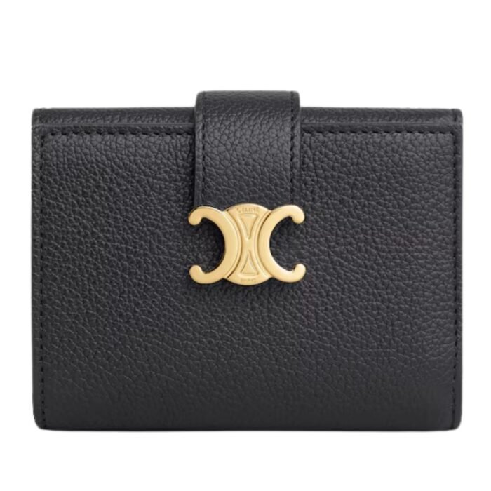 CELINE FINE WALLET VICTOIRE IN SUPPLE GRAINED CALFSKIN TAN