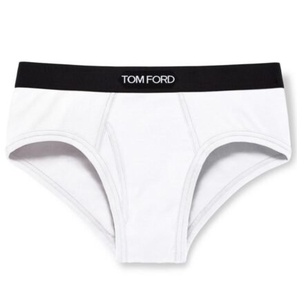 TOM FORD COTTON BRIEFS WHITE