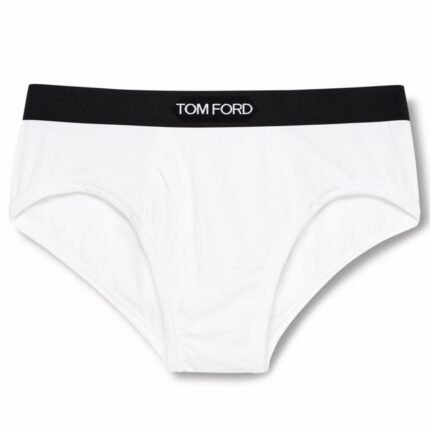 TOM FORD COTTON MODAL BRIEFS WHITE