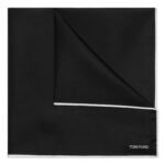 TOM FORD SATIN POCKET SQUARE CHALK