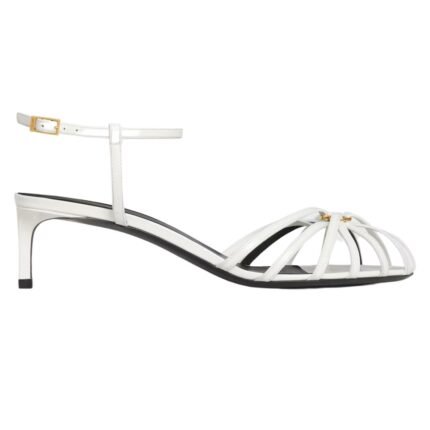 CELINE TRIOMPHE SANDAL IN LAMBSKIN BLACK